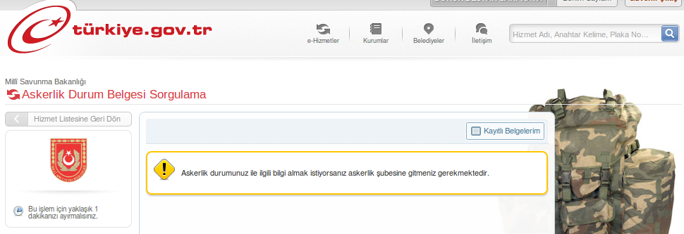 e-devletten askerlik belgesi nasıl alınır
